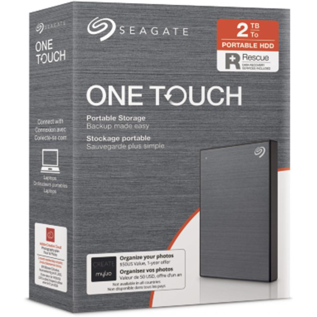 Зовнішній жорсткий диск 2.5" 2TB One Touch USB 3.2 Seagate (STKB2000404) - зображення 8