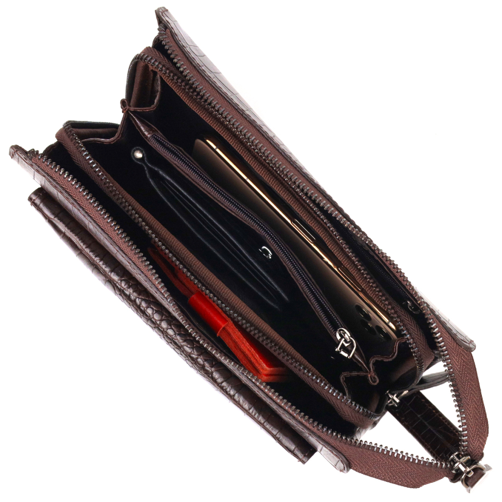 Сумка Canpellini З натуральної шкіри Коричнева (21561) - зображення 7