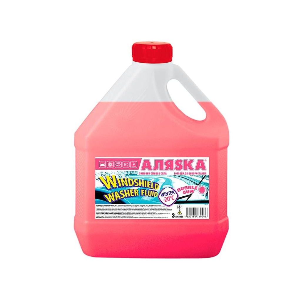 Омивач автомобільний Аляsка -20С Бабл Гам 3л (5361) - зображення 1