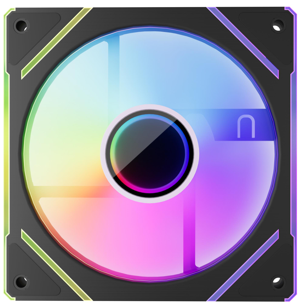 Кулер до корпусу 1stPlayer FC7 Black (FC7-BK-1IN1) - зображення 1