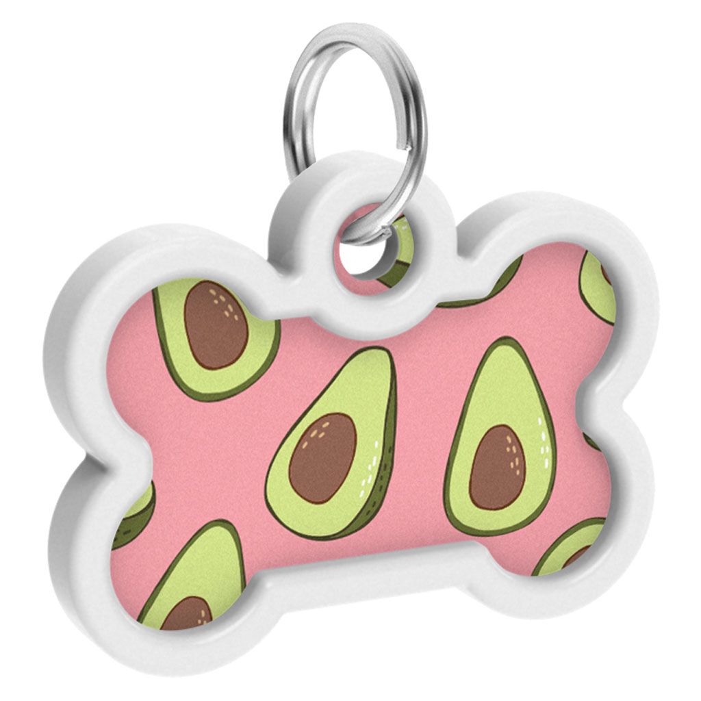 Адресник для тварин WAUDOG Smart ID з QR паспортом "Авокадо 2", кістка 40х28 мм (0640-0211) - изображение 4