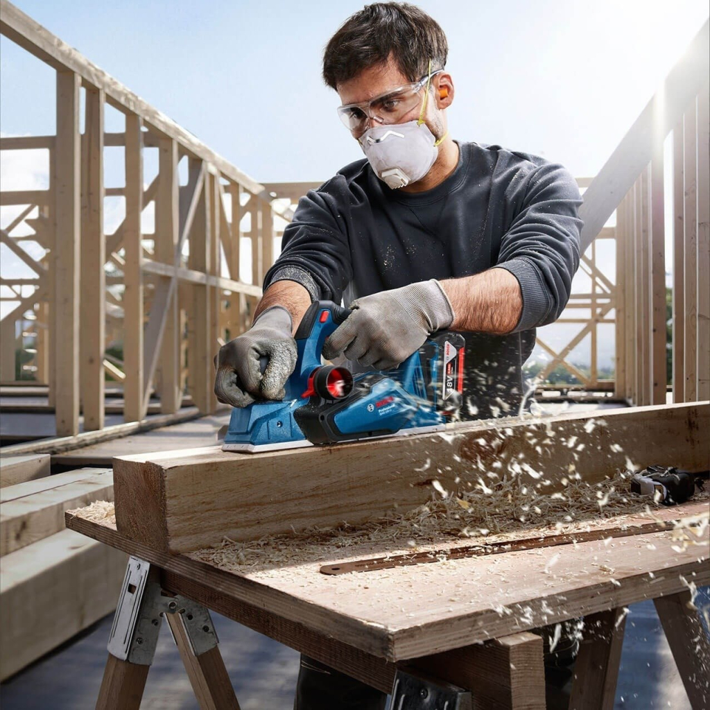 Електрорубанок Bosch GHO 185-LI, 18В, 82мм, стругання до 2.6мм, паз до 9мм (без АКБ та ЗП) (0.601.5B5.021) - зображення 5