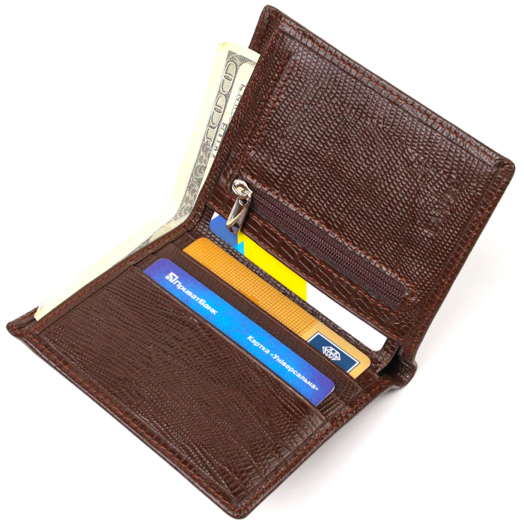 Гаманець Canpellini З натуральної шкіри Коричневий (21927) - зображення 6