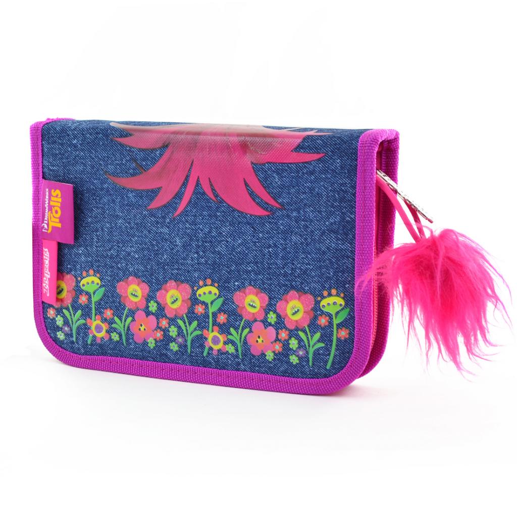 Пенал 1 вересня Trolls твердий одинарний з двома клапанами (531515) - зображення 3