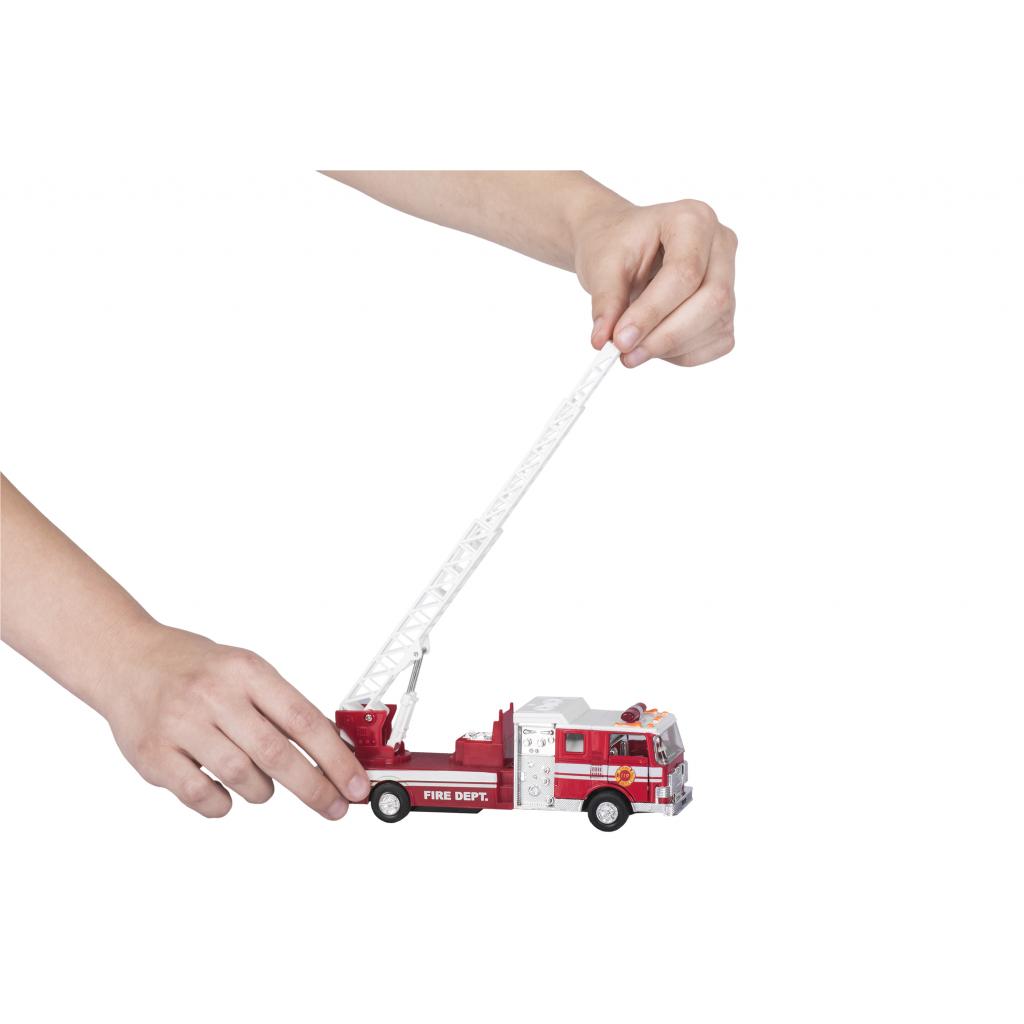 Машина Goki металева Пожежна машина драбина червона (12115G-2) - зображення 7