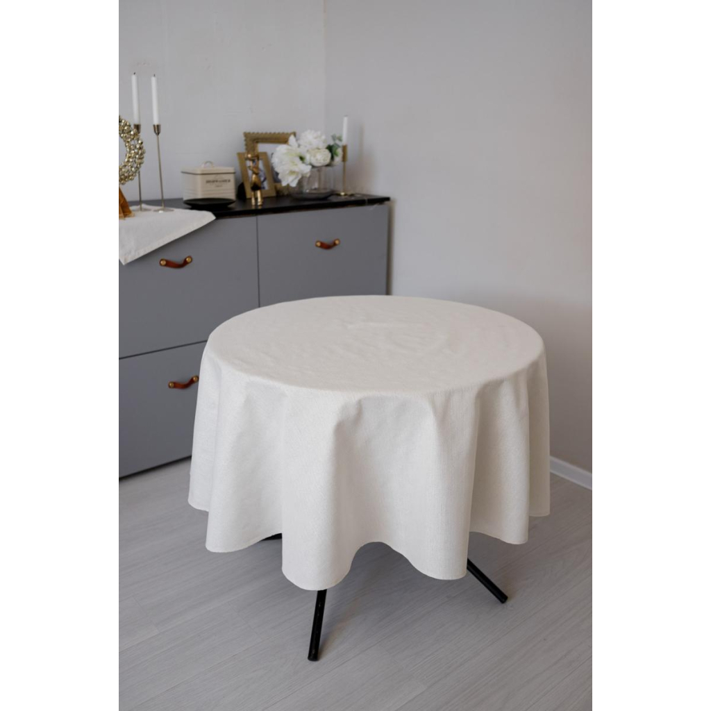 Скатертина Прованс святкова кругла Перлина White Dх180 (037608) - изображение 2
