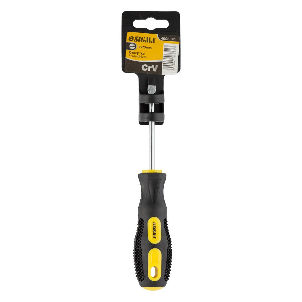Викрутка Sigma шліцева SL5.0x75мм CrV (4006341) - зображення 4
