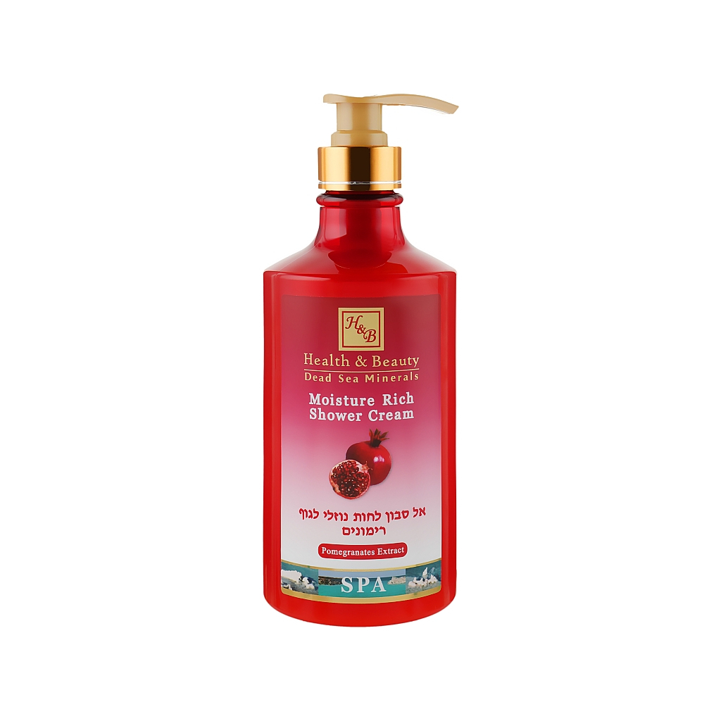 Гель для душу Health and Beauty Гранат 780 мл (7290012326608) - изображение 1