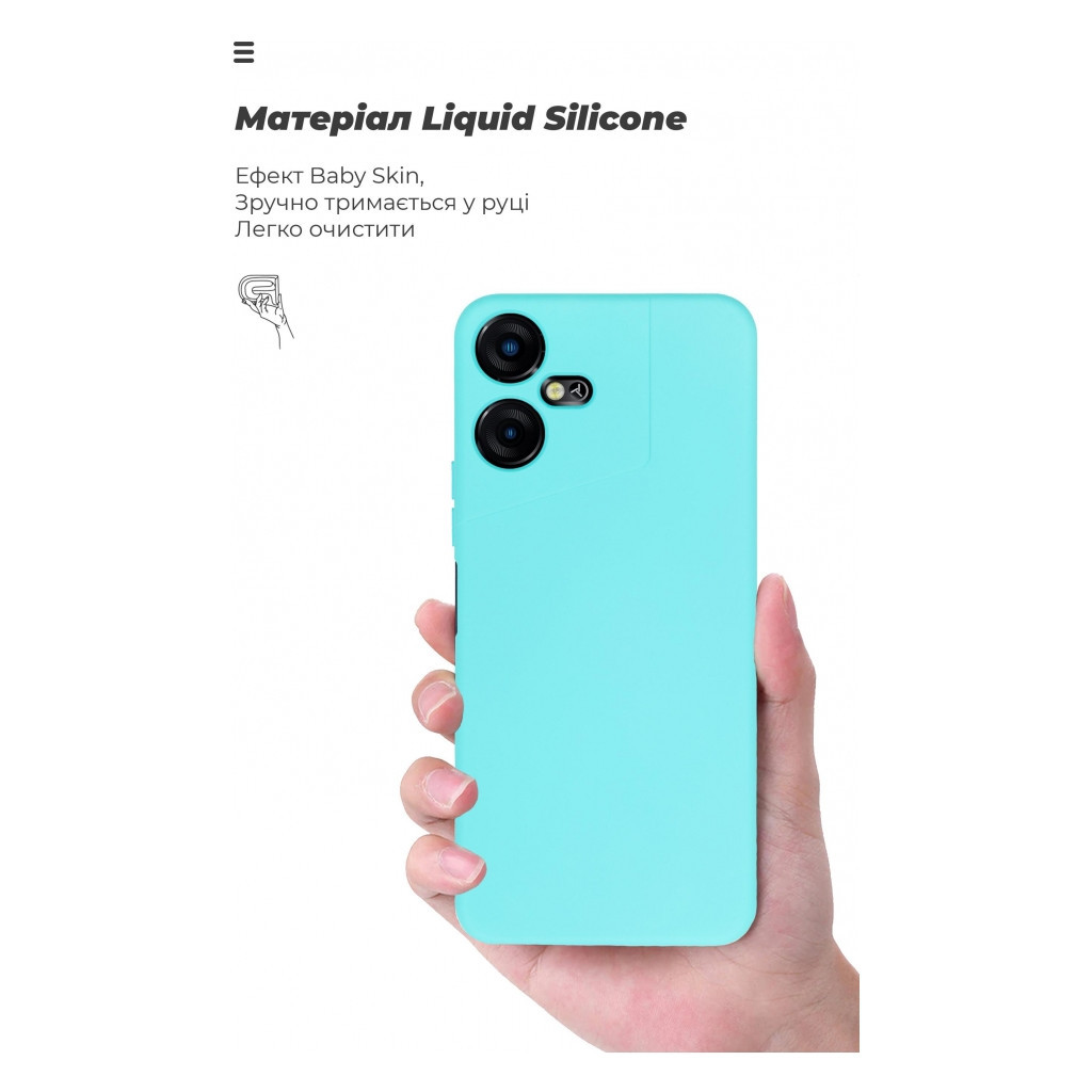 Чохол до мобільного телефона Armorstandart ICON Case Tecno POVA NEO 3 (LH6n) Camera cover Light Blue (ARM70382) - зображення 7