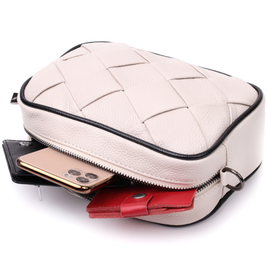 Сумка Vintage З натуральної шкіри Біла (22407) - зображення 8