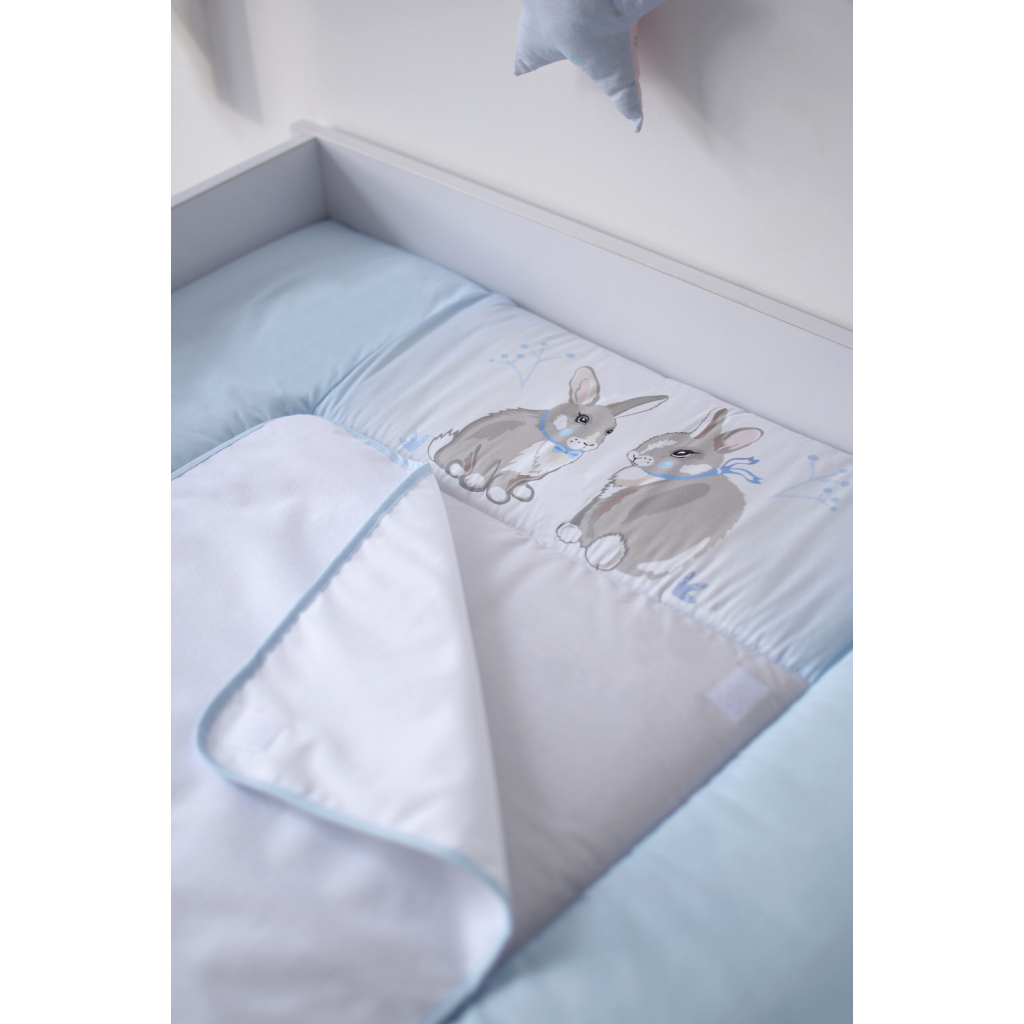 Пеленальний матрацик Верес Summer Bunny blue NEW 72х80 см (426.6.1) - зображення 3
