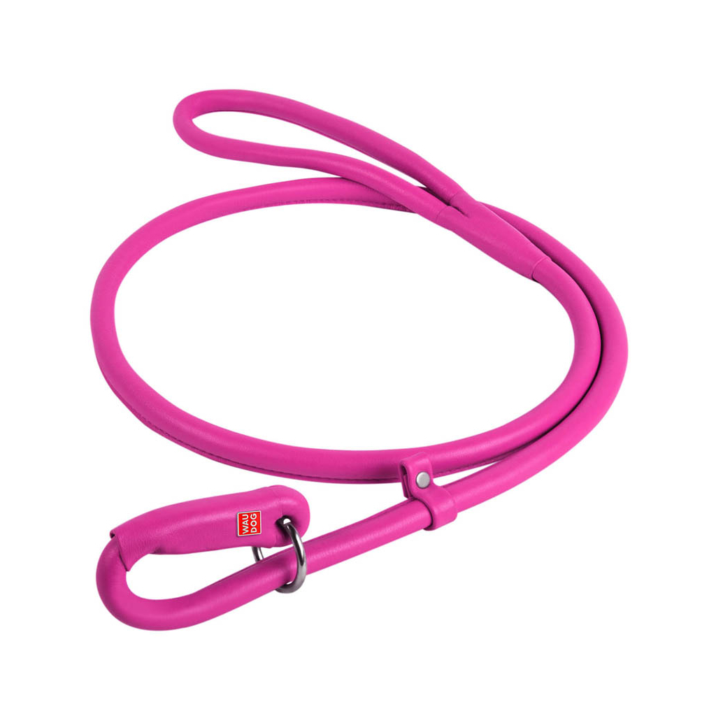 Повідець для собак WAUDOG "GLAMOUR" круглий Ш 13 мм, Д 135 см рожевий (33967) - зображення 1