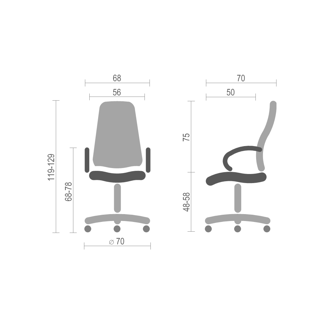 Офісне крісло Аклас Валенсія Soft CH MB Білий (Шкіра Lux LC-W) (10076462) - зображення 4