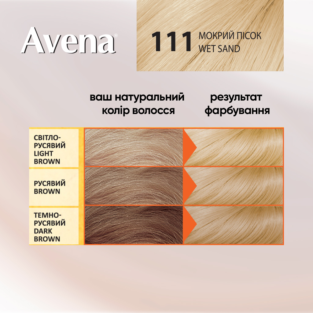 Фарба для волосся Acme Color Avena Blond Color Стійка 111 - Мокрий пісок (4823115502445) - изображение 5