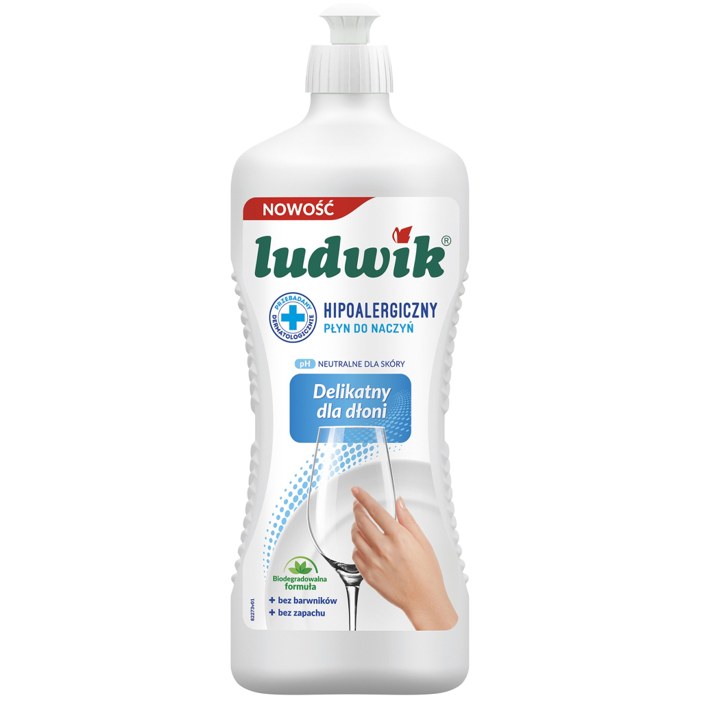 Засіб для ручного миття посуду Ludwik Гіпоалергенний 900 г (5900498028300) - зображення 1