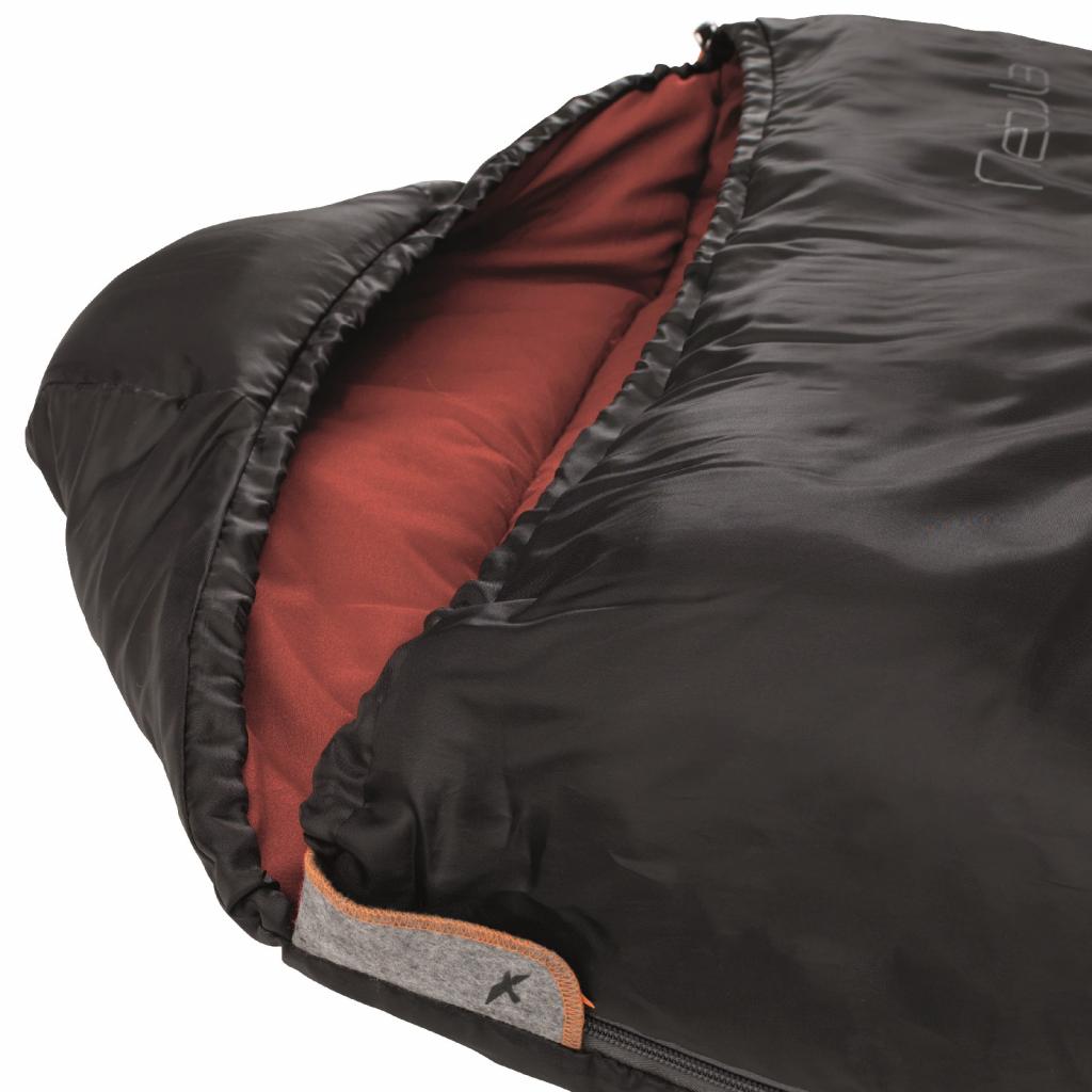 Спальний мішок Easy Camp Nebula XL/0°C Black (Right) (928333) - зображення 2