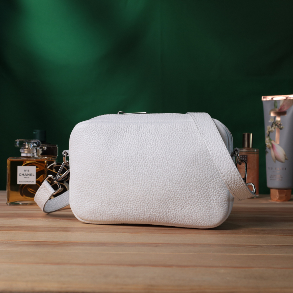 Сумка Shvigel З натуральної шкіри Біла (22840) - зображення 9