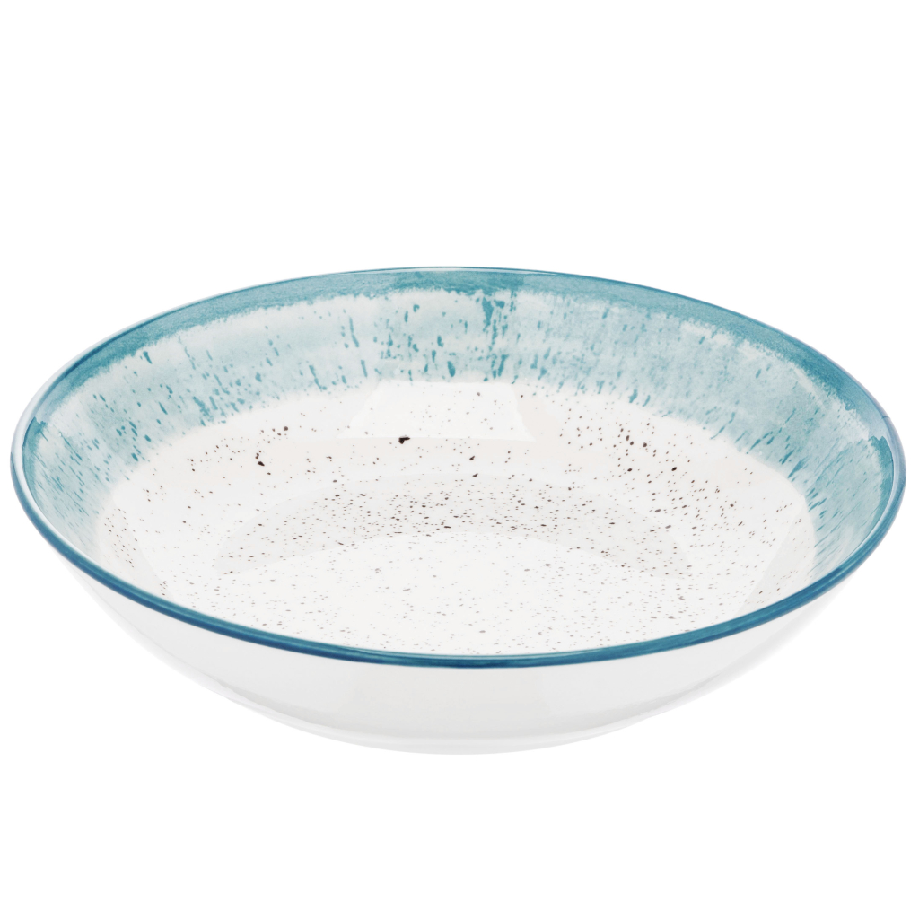 Тарілка Ardesto Siena, 20см, порцеляна, біло-блакитний (AR2920SWB) - зображення 3