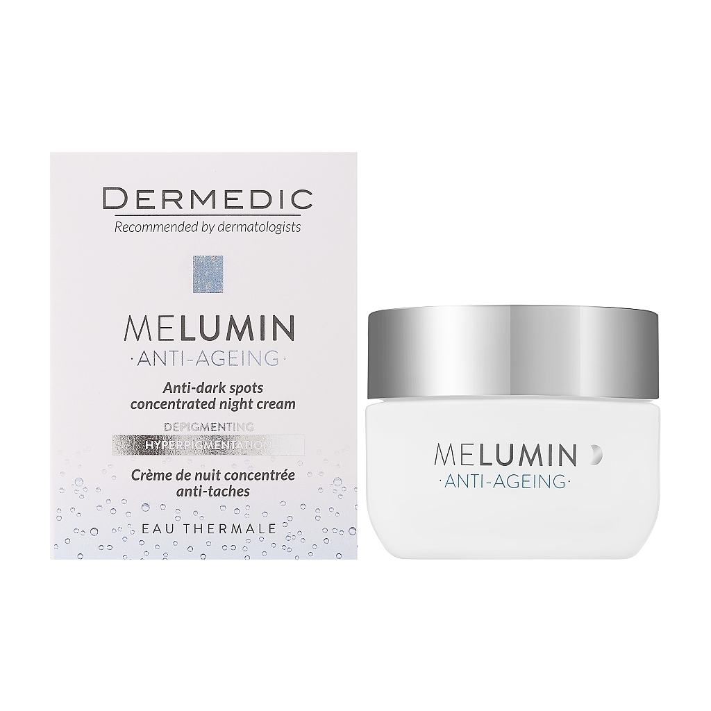 Крем для обличчя Dermedic Melumin Нічний крем-концентрат проти пігментації 50 мл (5901643177102) - изображение 2