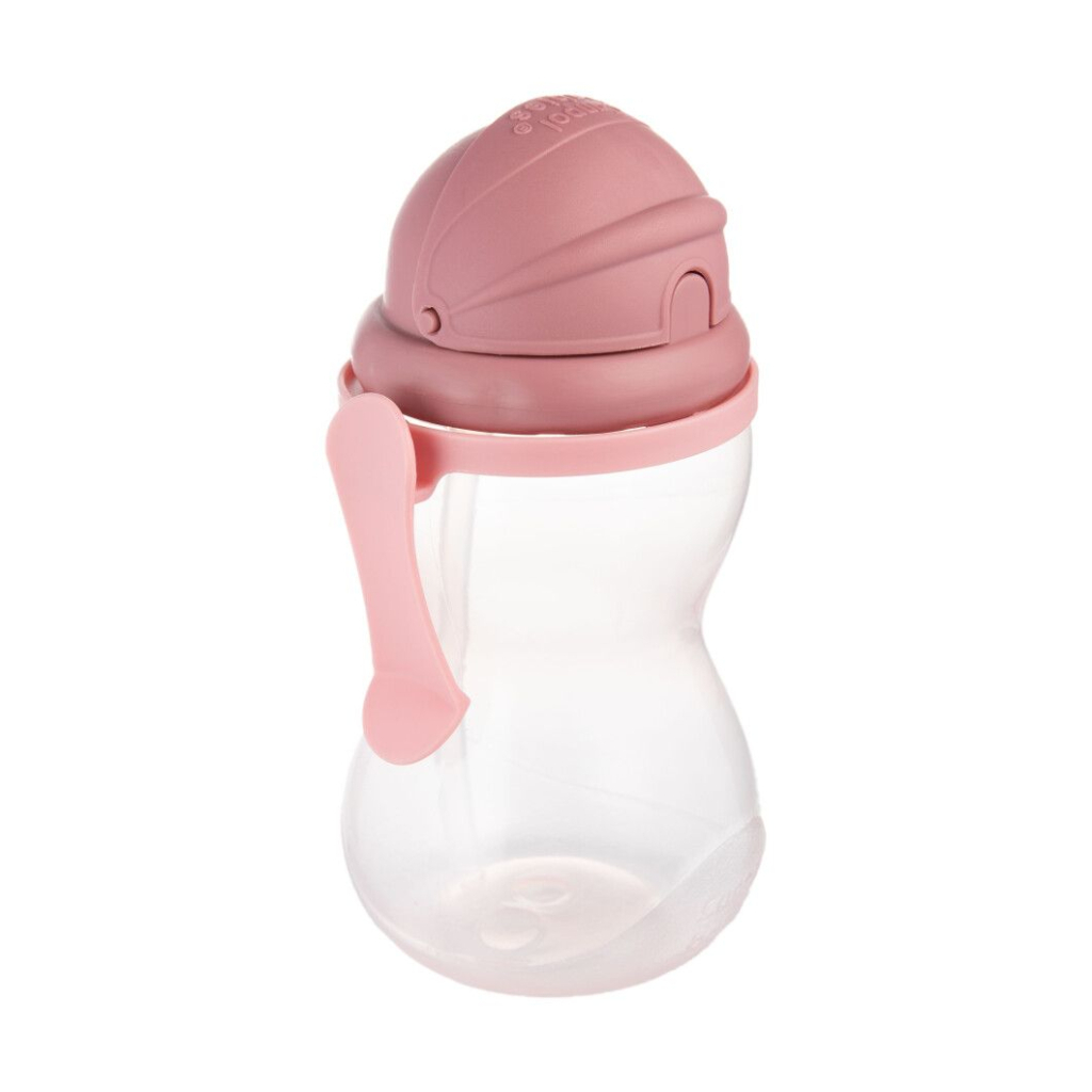 Поїльник-непроливайка Canpol babies зі складною силіконовою трубочкою, рожева 370 мл (56/113_pin2) - зображення 2