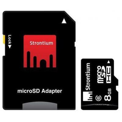 Карта пам'яті Strontium Flash 8GB microSDclass6 (SR8GTFC6A) - зображення 1