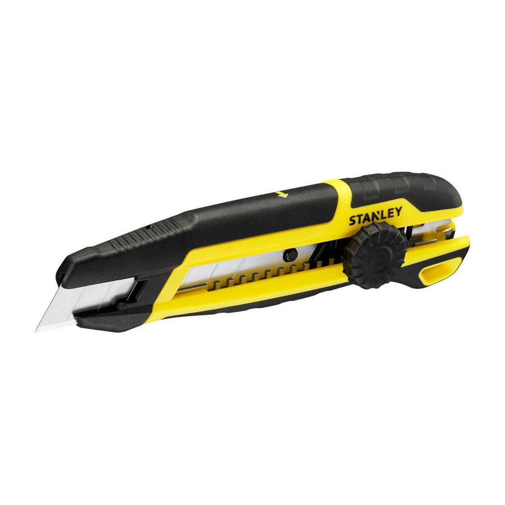 Ніж монтажний Stanley сегментний, з фіксатором, 18 мм (STHT10500-0) - зображення 1