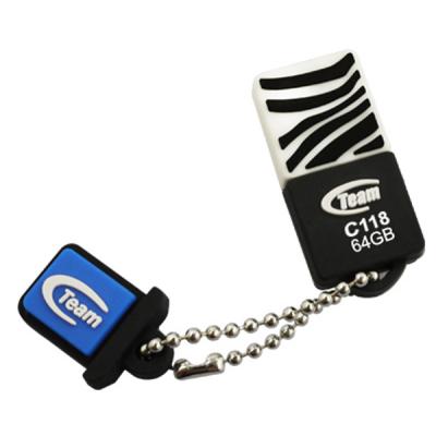 USB флеш накопичувач Team 64GB C118 Black USB 2.0 (TC11864GB01) - зображення 1