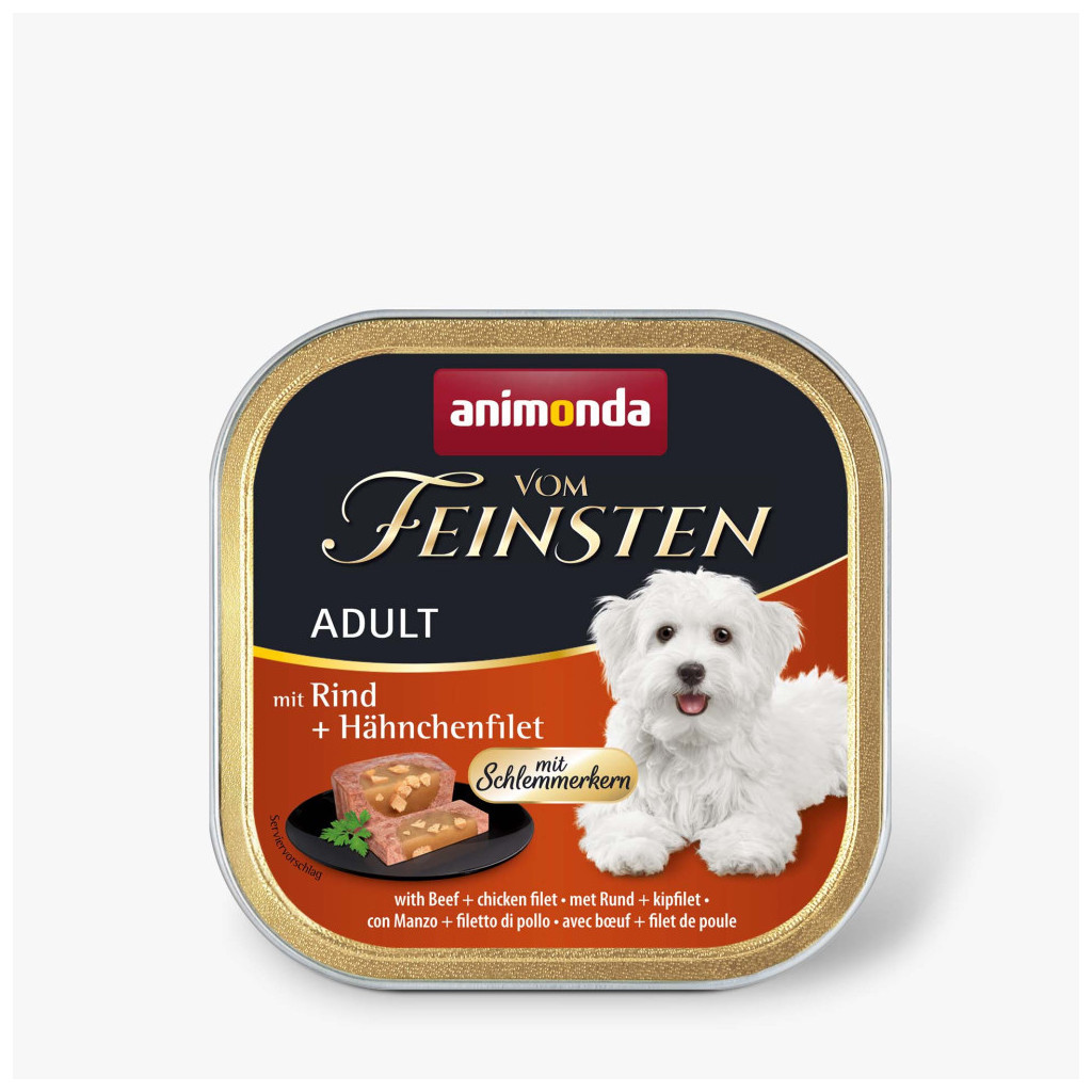 Консерви для собак Animonda Vom Feinsten gourme Adult with beef and chicken file 150 г (4017721823319) - зображення 1