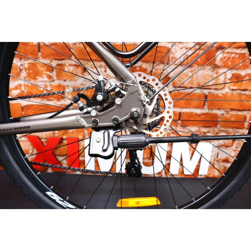 Велосипед Dorozhnik Advent DD 28" 19.5" AL 2024 Сірий металік (OPS-D-28-417) - зображення 12