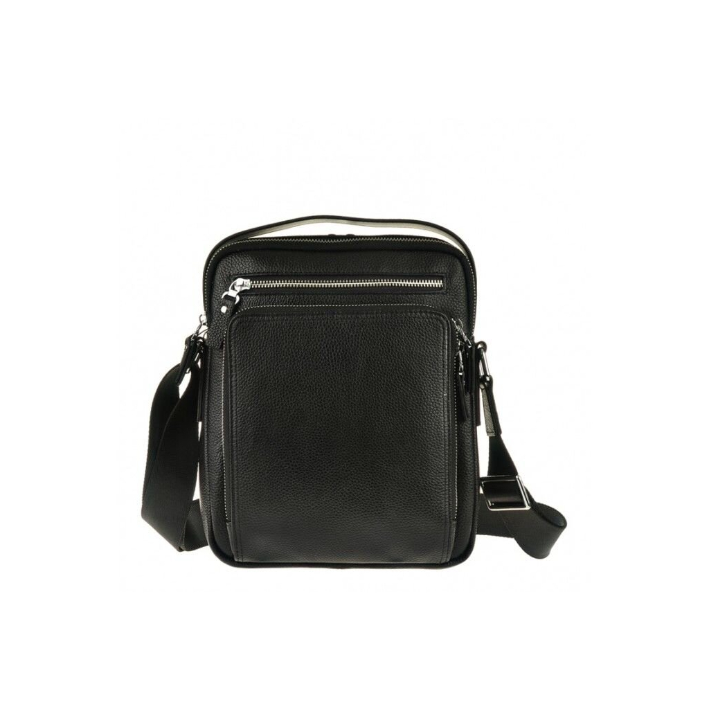Сумка Vintage Месенджер шкіряна Чорна (14578) - зображення 2
