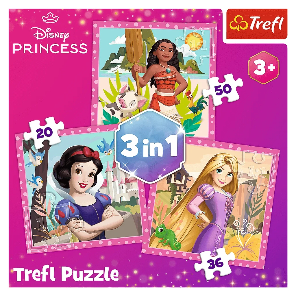 Пазл Trefl Princess Красиві квіти 3 in1 (5900511348750) - зображення 5