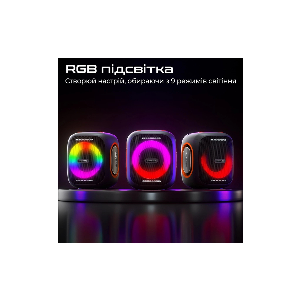 Акустична система Promate Strike-40 40W Black (strike-40) - зображення 4