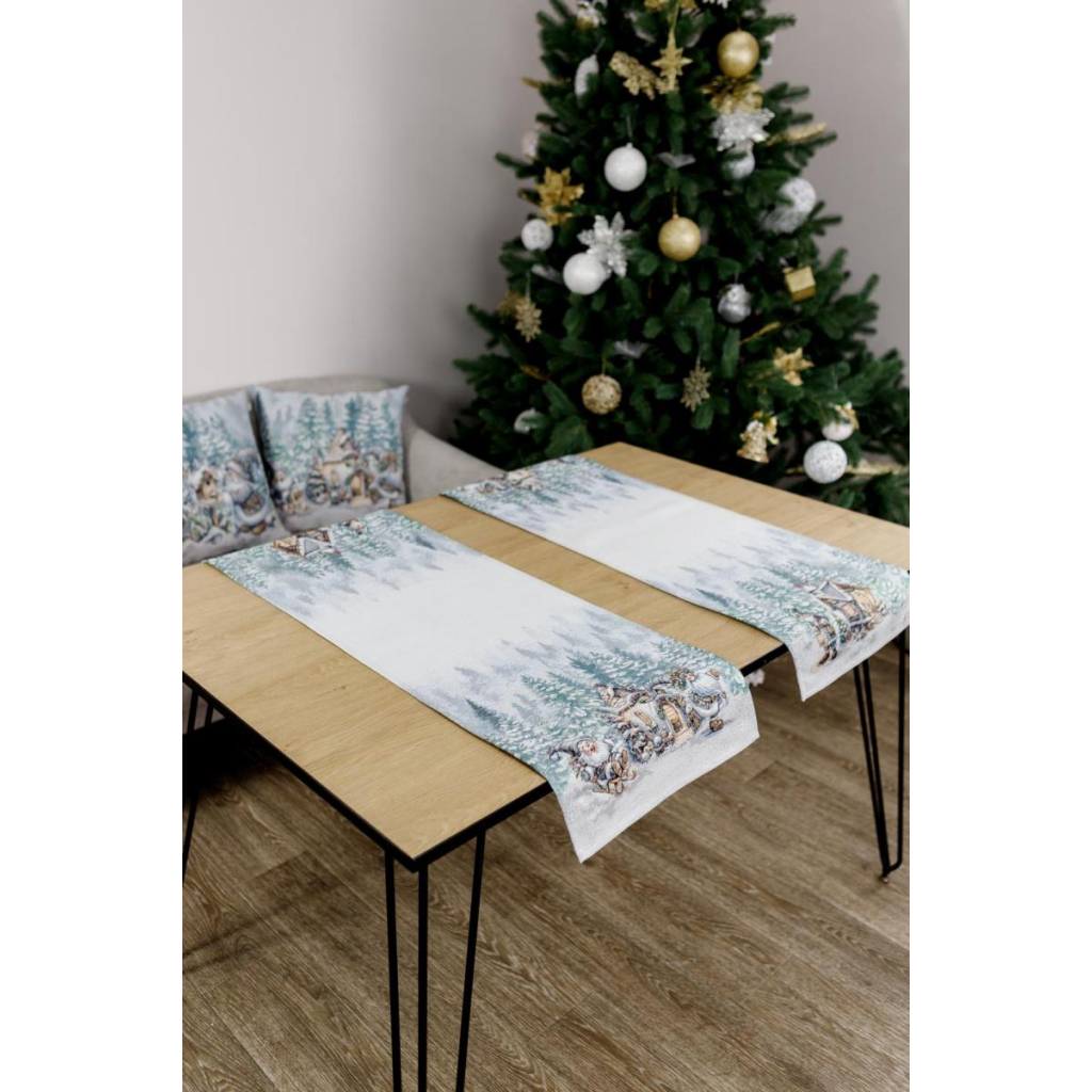 Доріжка на стіл Прованс гобеленова Казкові гноми 35х100 см (038431) - зображення 4