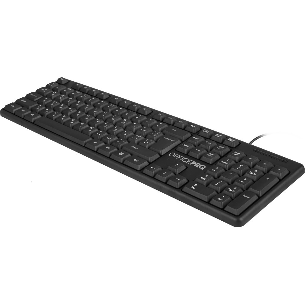 Клавіатура OfficePro SK166 USB Black (SK166) - зображення 3