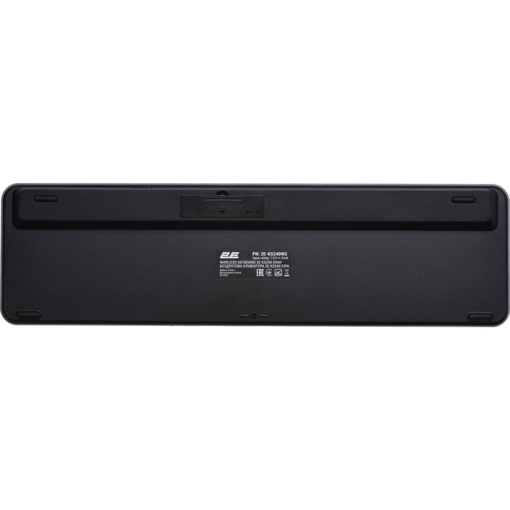 Клавіатура 2E KS240 Wireless/Bluetooth Grey (2E-KS240WG) - зображення 11