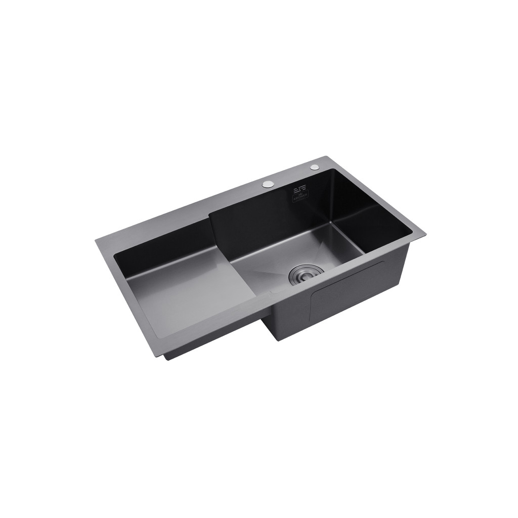 Мийка кухонна Kroner Schwarze-7848RHM (CV030024) - зображення 5