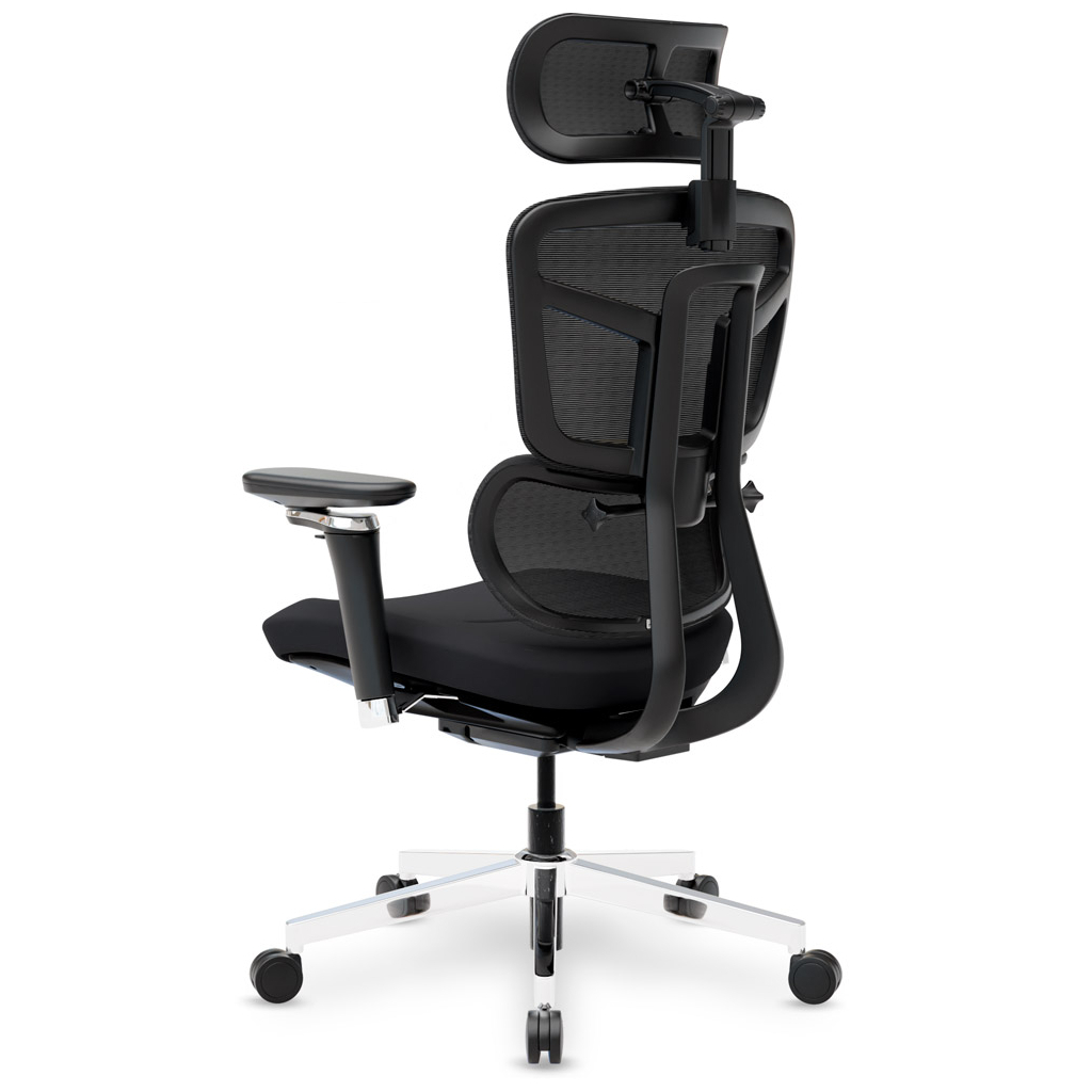 Офісне крісло Mealux S4 Air Fabric Black (HF-S4 F/B) - зображення 3