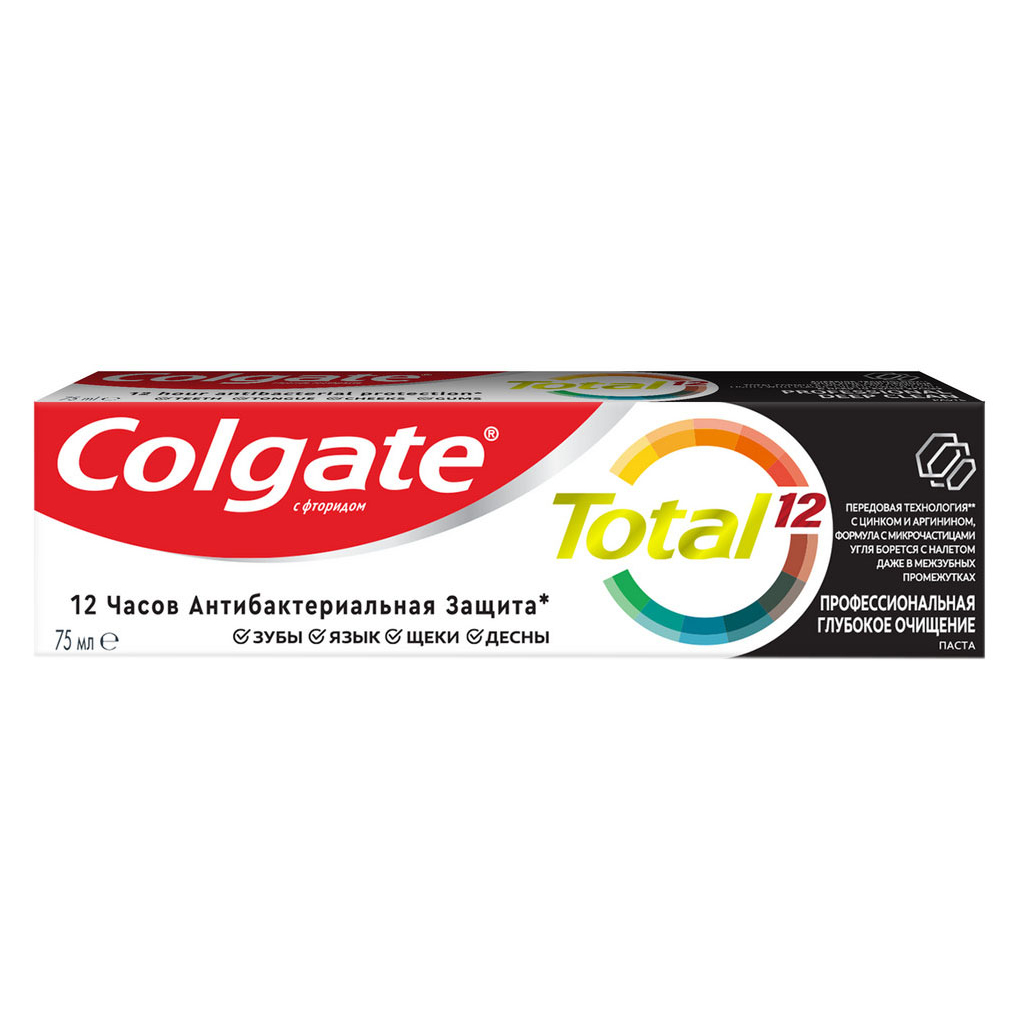 Зубна паста Colgate Total 12 Глибоке очищення 75 мл (6920354827051) - изображение 1