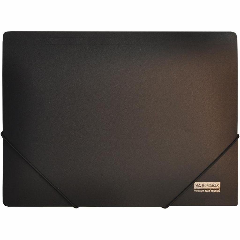 Папка на резинках Buromax А4, JOBMAX, black (BM.3911-01) - зображення 1
