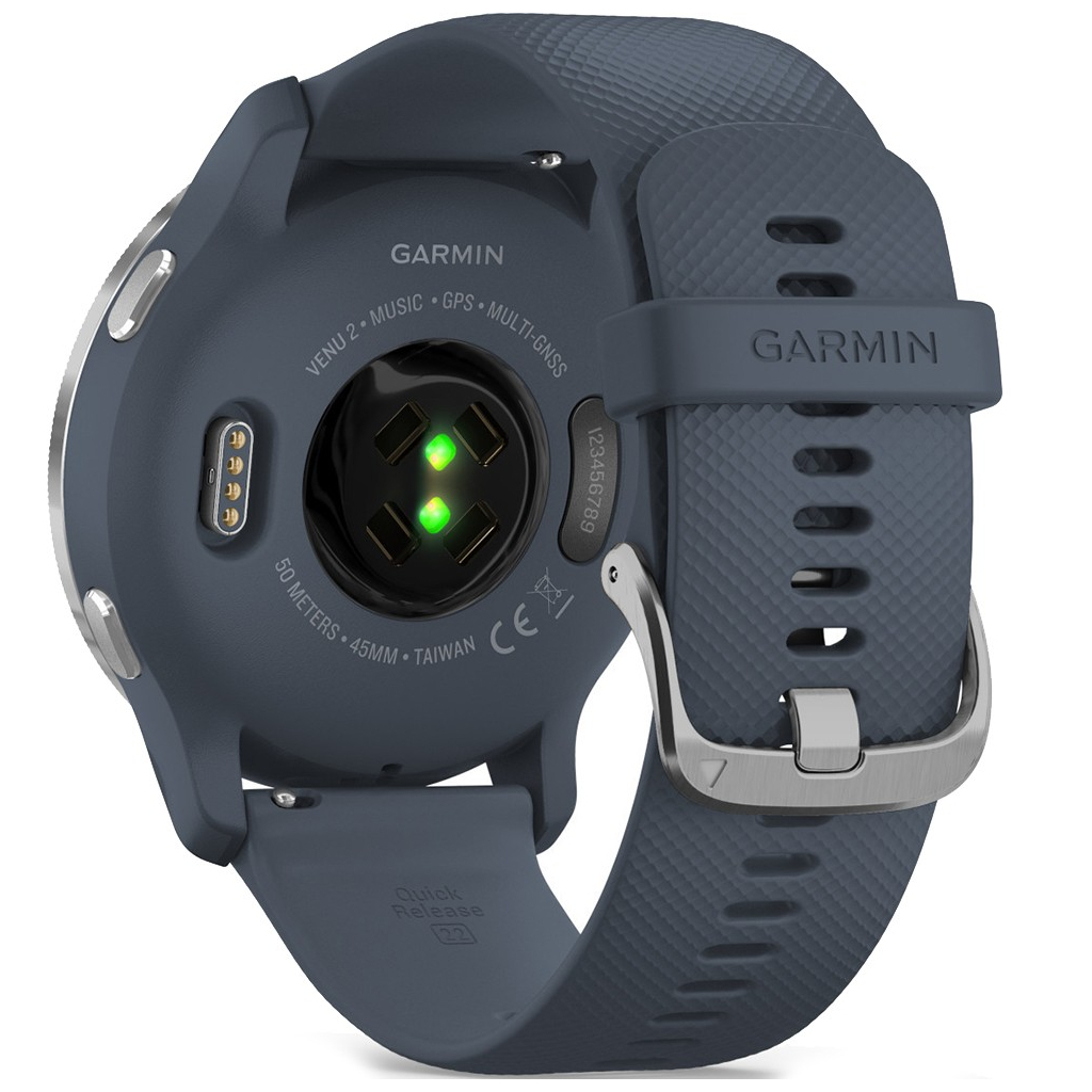 Смарт-годинник Garmin Venu 2, GPS, Wi-Fi, Blue Granite + Passivated (010-02430-10) - зображення 5