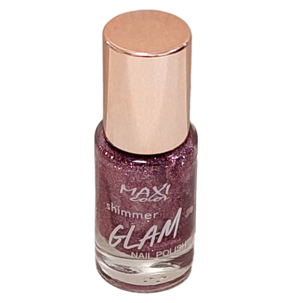 Лак для нігтів Maxi Color Shimmer Glam Nail Polish 04 (4823097122679) - изображение 1