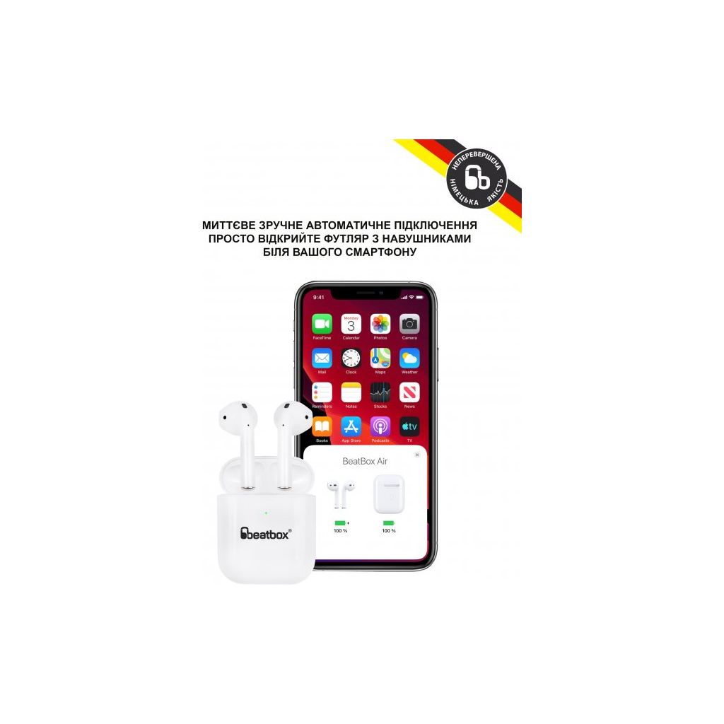 Навушники BeatBox PODS AIR 2 Wireless Charging White (bbpair2wcw) - зображення 4