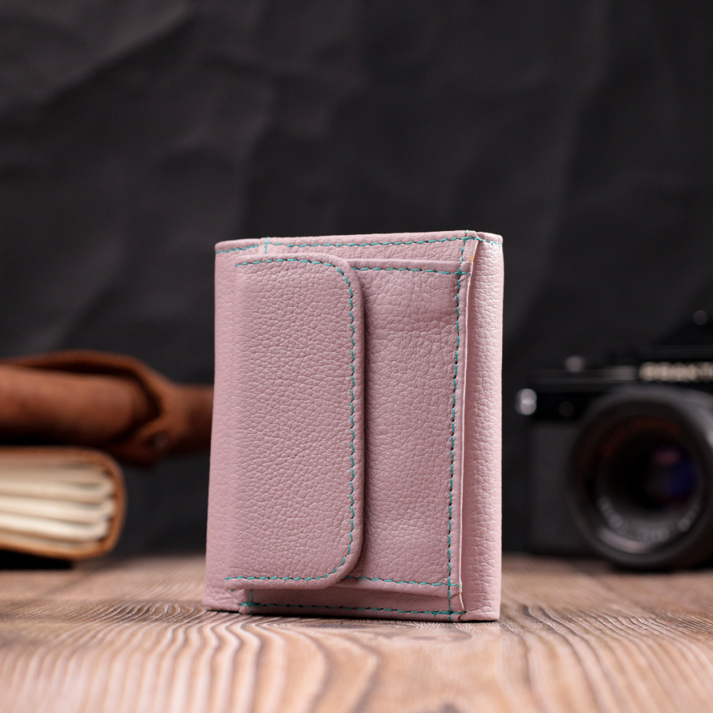 Гаманець ST Leather З натуральної шкіри Бежевий (19503) - зображення 9