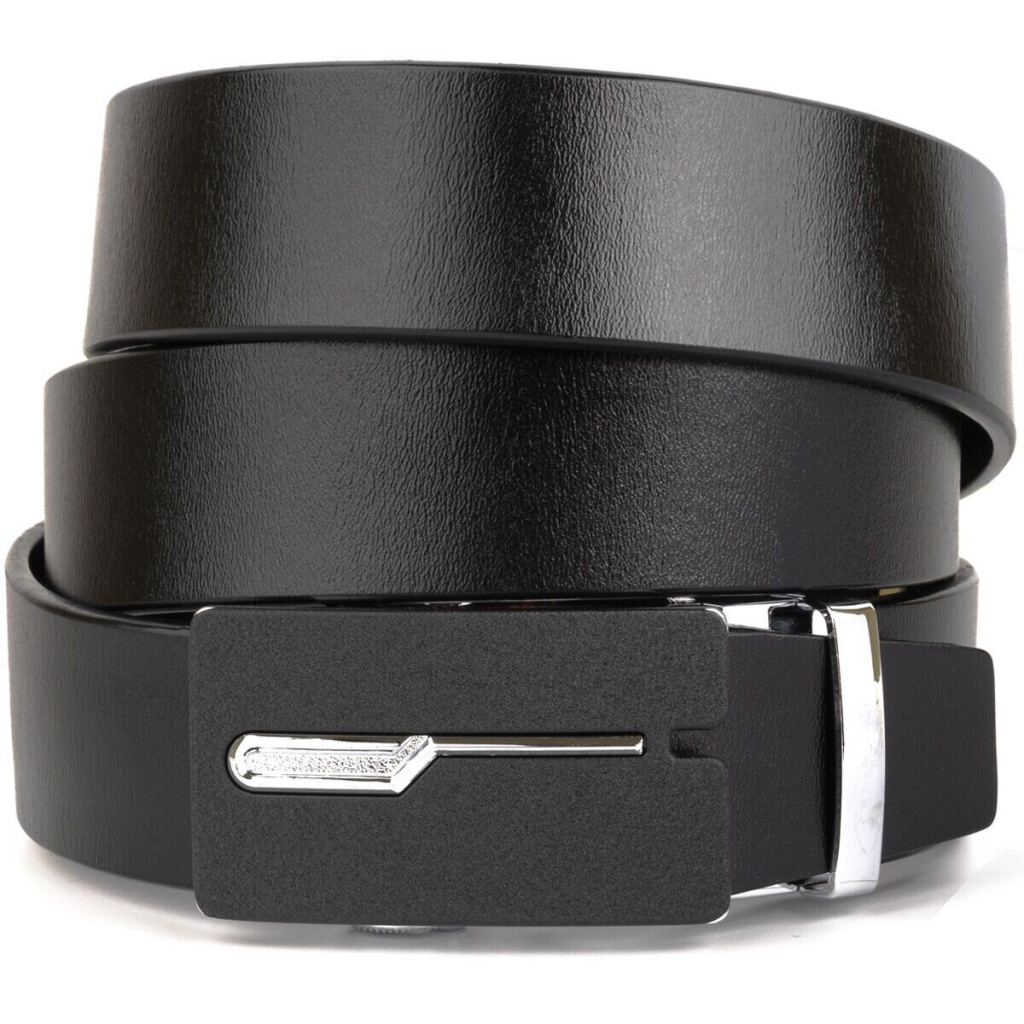Ремінь Vintage Чоловічий з матовою пряжкою Чорний (20335) - зображення 1