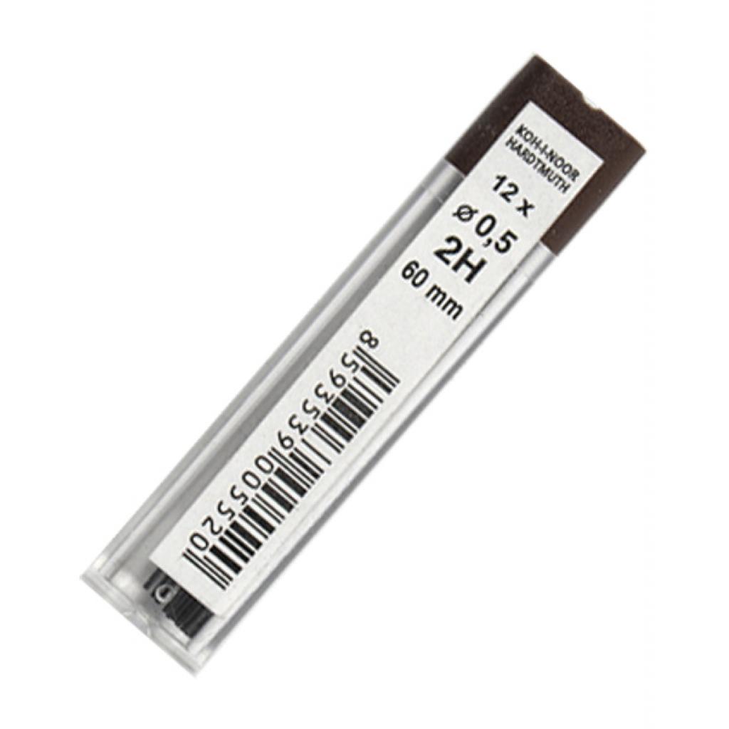 Грифель для механічного олівця Koh-i-Noor 4152.2H, 0.5 мм, 12шт (415202H005PK) - зображення 1