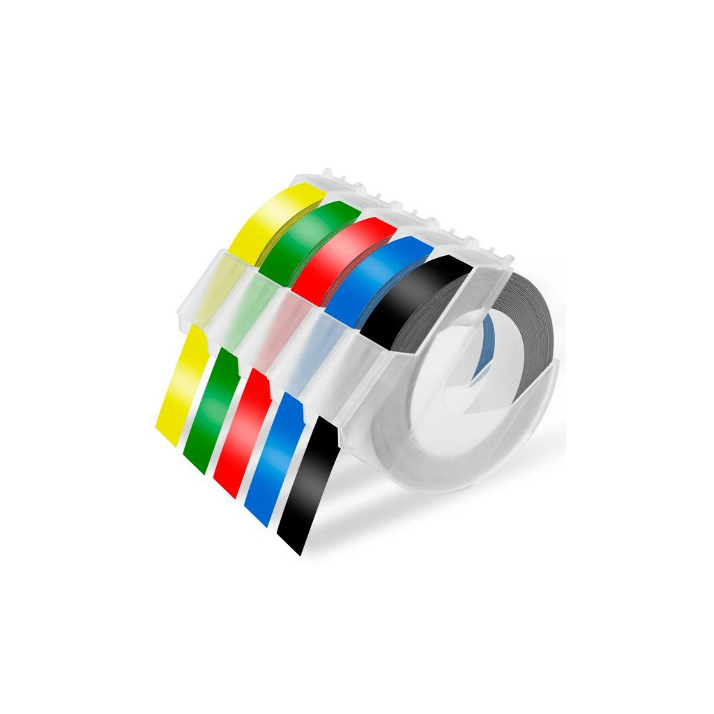 Стрічка для принтера етикеток UKRMARK D-520108-YE, 9 мм х 3 м, жовта, аналог DYMO 520108 / S0898170 (900861) - зображення 5