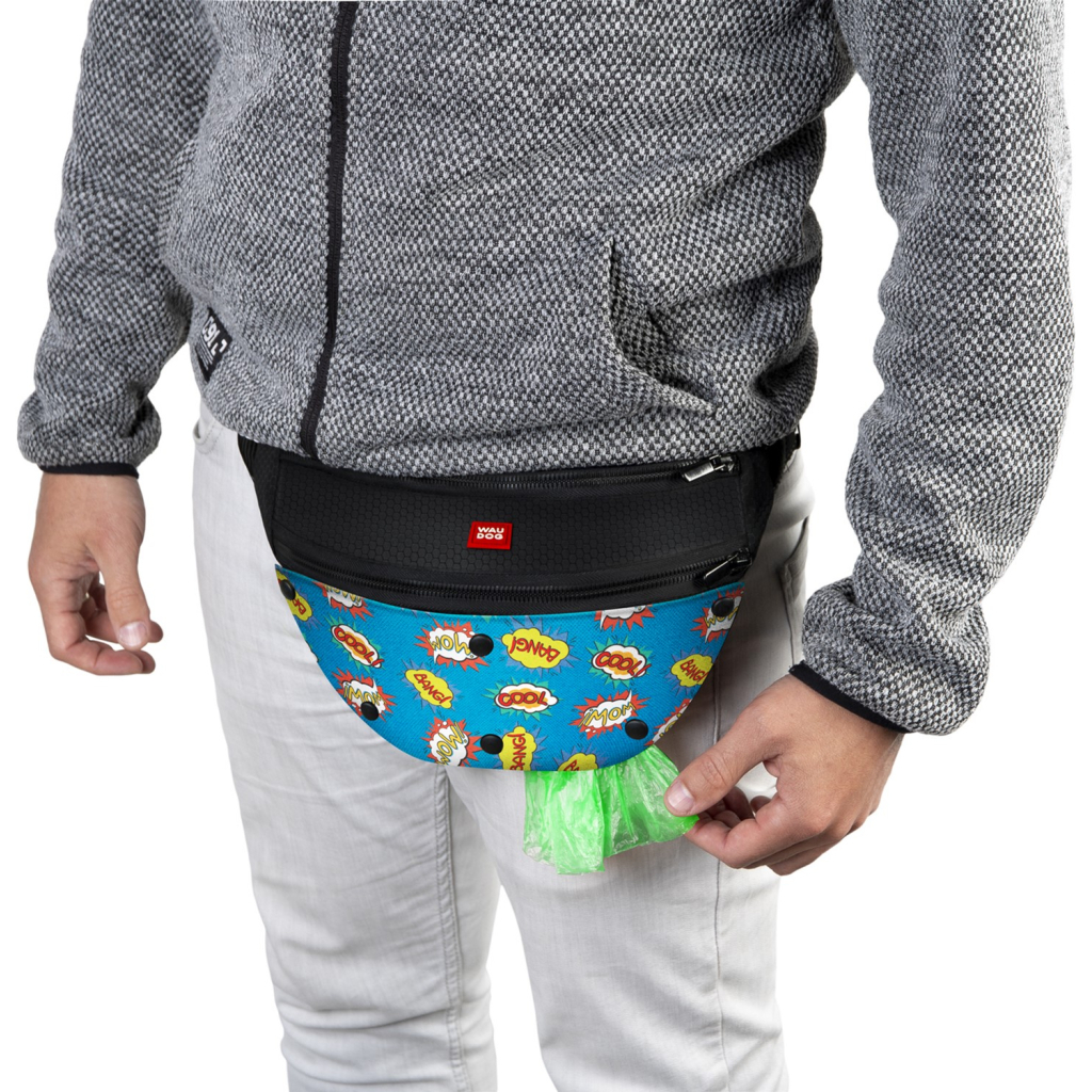 Поясна сумка-бананка для собак WAUDOG Textile "ВАУ" 33х17х10 см (5695) - зображення 4