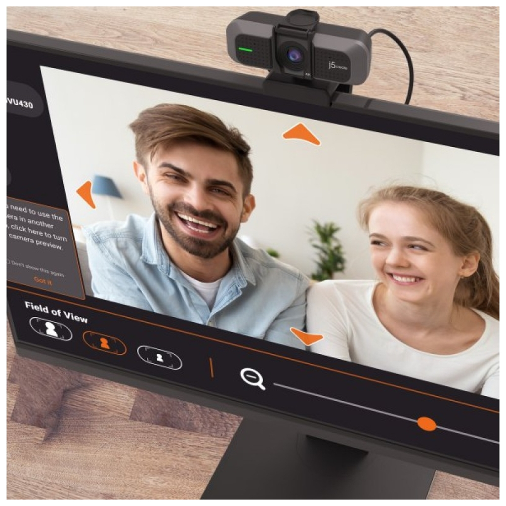 Веб-камера J5create JVU430 4K Ultra HD USB-A/C Black (JVU430-N) - зображення 8