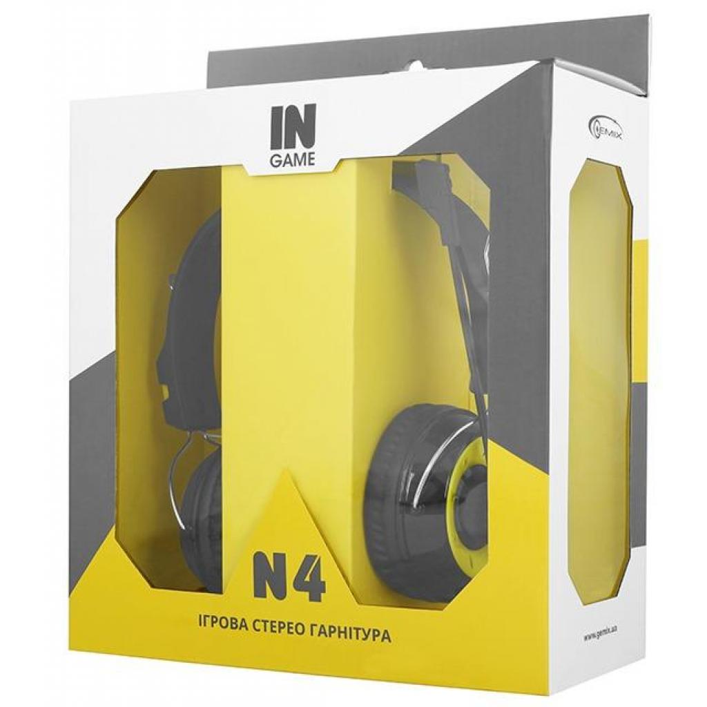 Навушники Gemix N4 Black-Yellow Gaming - зображення 5