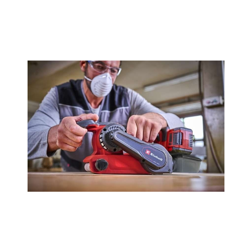 Шліфувальна машина Einhell TP-BS 18/457 Li BL - Solo, PXC, 18В, стрічка 457х75мм (без АКБ та ЗП) (4466270) - зображення 3